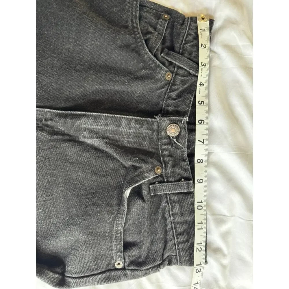 Vintage 90s Levi's 550 Student Jeans USA Black Denim 27x30 W27 L30